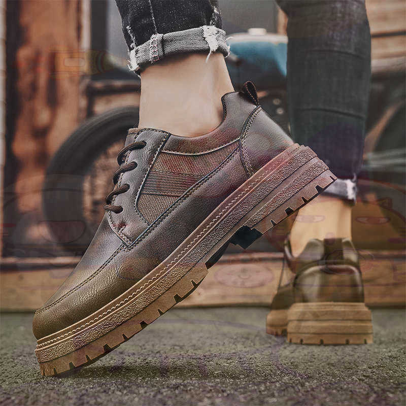 Dark Natural Leather Fashion T - đánh giá và giá Men Shoes Eu To Us Size