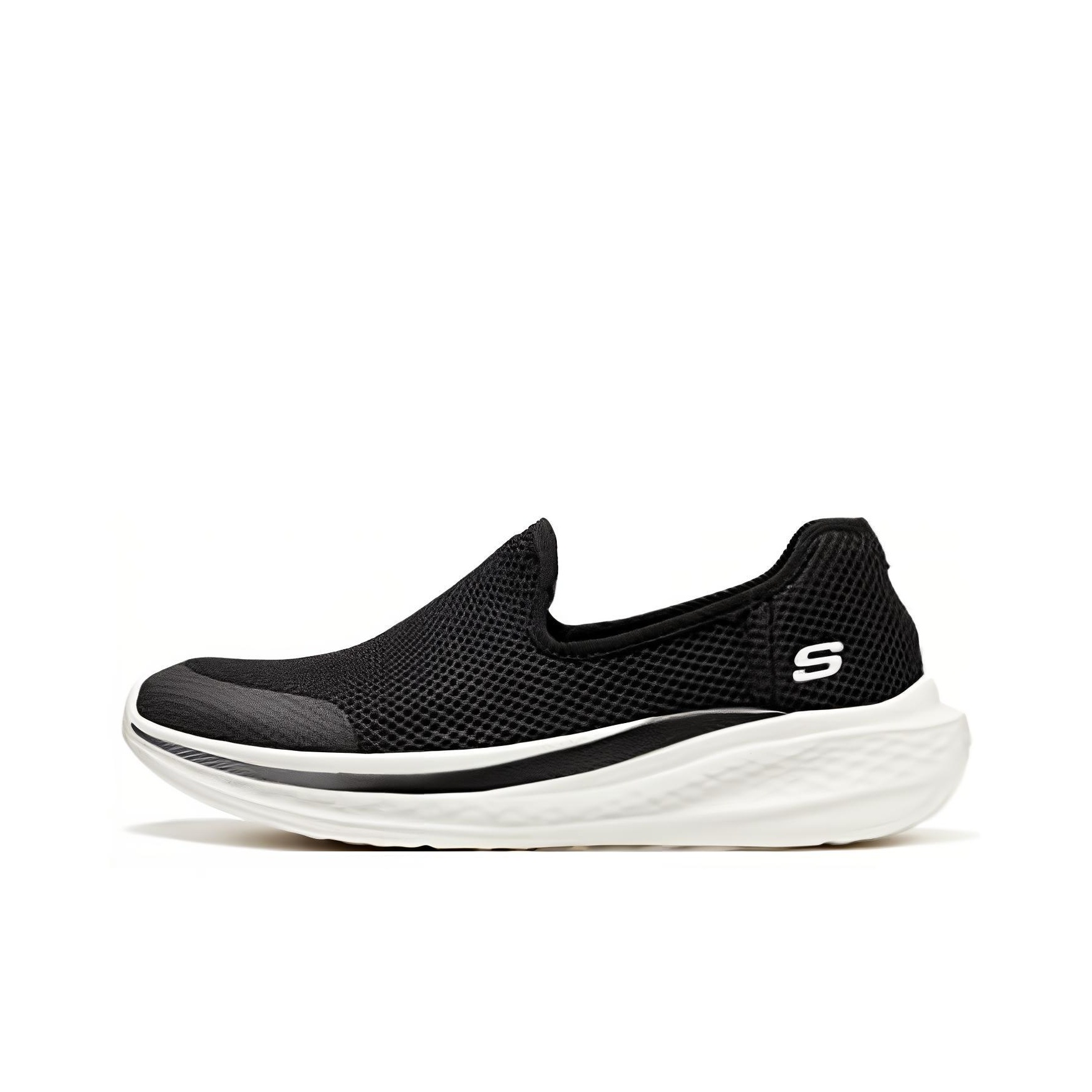 Skechers SLADE Low top Casual  - đánh giá và giá Men'S Shoes Black And White
