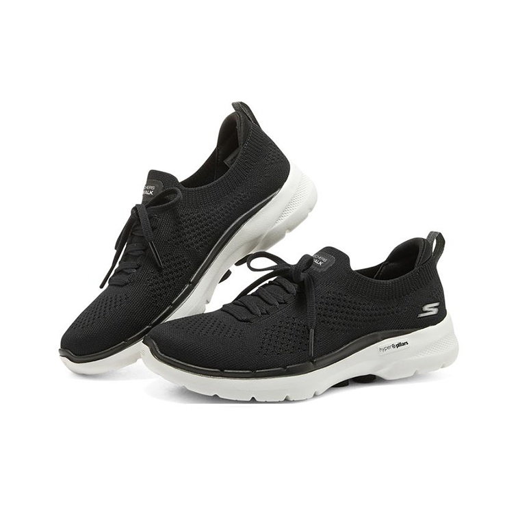 Skechers Go Walk 6 Walking Sho - đánh giá và giá Men'S Shoes Black And White