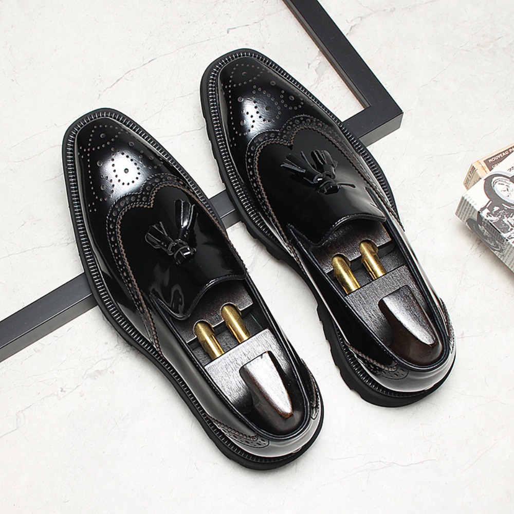 Men's Casual Business Leather  - đánh giá và giá Men Shoes Eu To Us Size