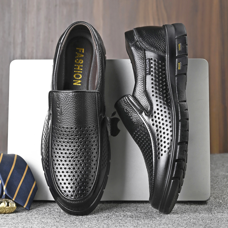 Men's Genuine Leather Sandals  - đánh giá và giá Men Shoes Eu To Us Size